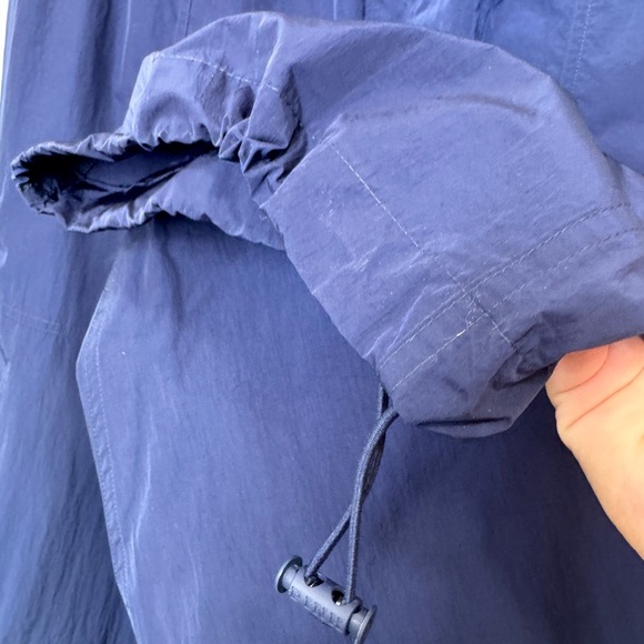 PINK Victoria's Secret Satin Parachute Cargo Pants Blue - Picture 13 of 16